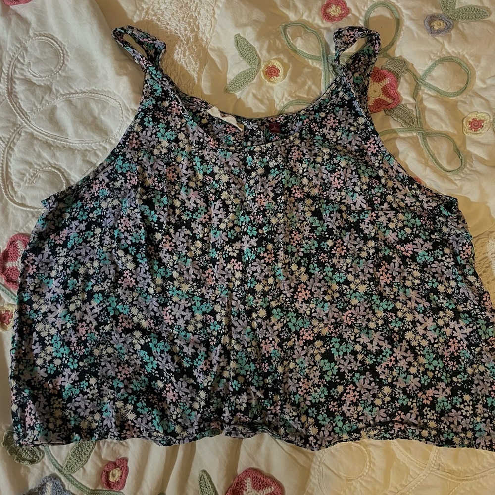 Floral Flowy Tank Top